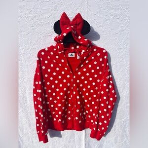 Disney Minnie Mouse Hoodie with Ears and Bow